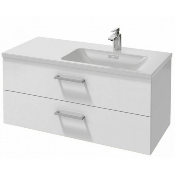 Тумба под раковину Jacob Delafon Vox 100 2 ящика изогнутые ручки