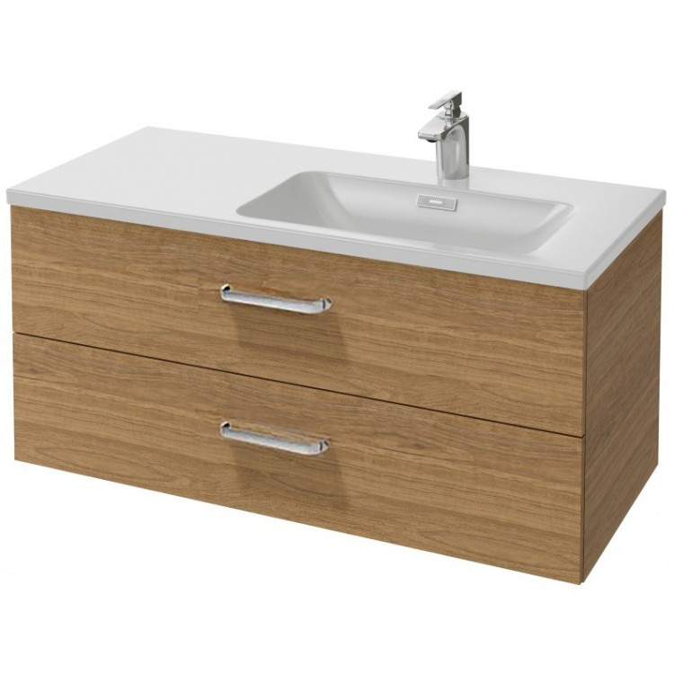 Тумба под раковину Jacob Delafon Vox 100 2 ящика изогнутые ручки