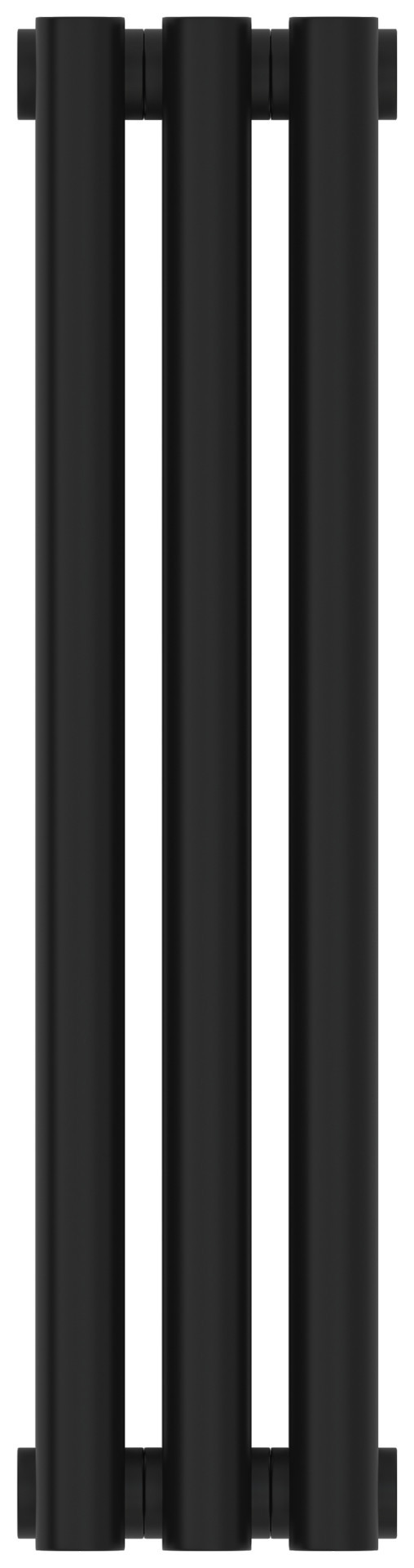 Отопительный радиатор Сунержа Эстет-11 500х135 3 секции Матовый чёрный