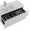 База под раковину подвесная с двумя выкатными ящиками, правосторонняя Cezares DUET-N-1200-2C-SO-BL-R