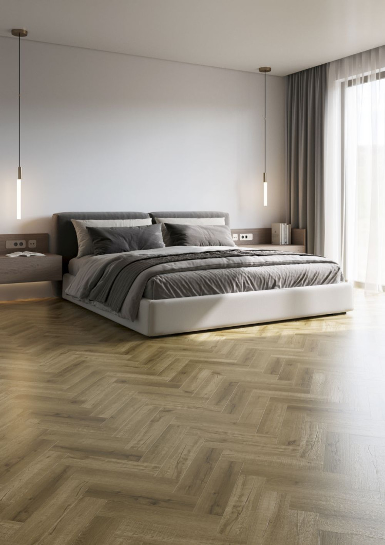 SPC-ламинат Home Expert Parquet Design Дуб Янтарный пляж 44-0-002