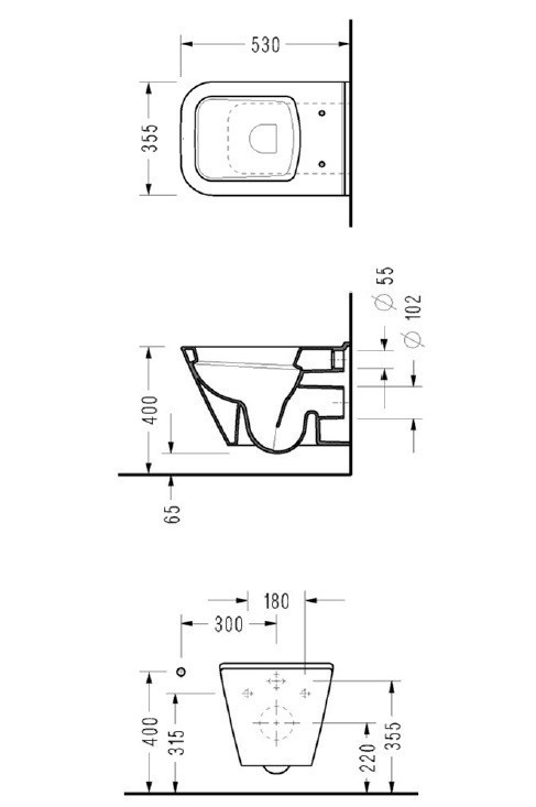 Унитаз Serel DG10+ZETA SLIM подвесной