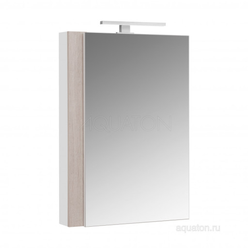 Зеркальный шкаф Aquaton Кантри 55 белый, дуб верона 1A257702AHB20
