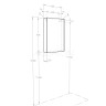 Зеркальный шкаф Aquaton Кантри 55 белый, дуб верона 1A257702AHB20