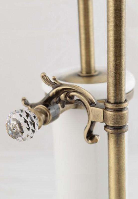 Стойка напольная для унитаза и биде с держателем щетки и туалетной бумаги, 15х57 см ART&MAX AM-1948-Cr-C