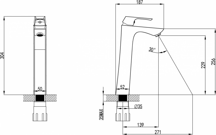 Смеситель Lemark Unit LM4509C для раковины