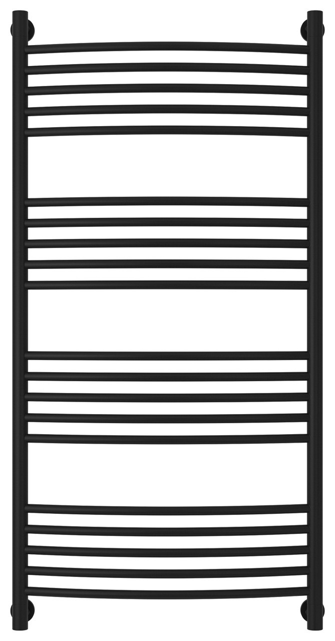 Полотенцесушитель водяной Сунержа Богема+ выгнутая 1200х600 Матовый чёрный