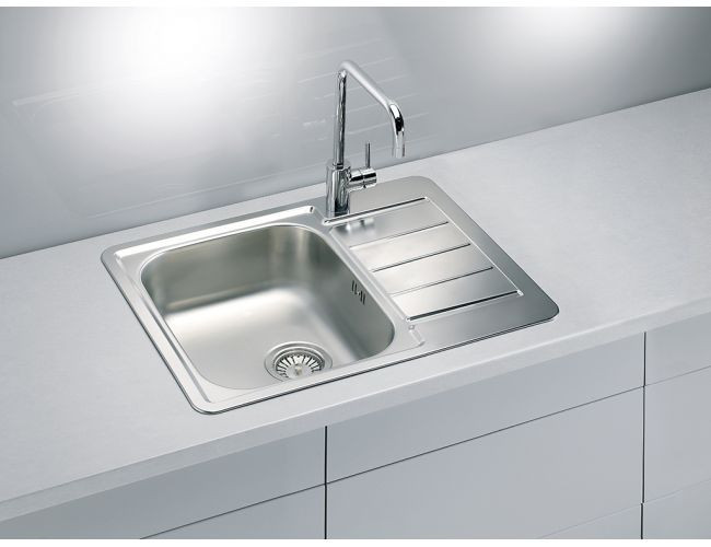 Мойка LINE 110 NAT 90 FI 615X500 в компл. с сифоном 1130551,