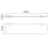 WasserKRAFT Sauer K-7924 Полка стеклянная