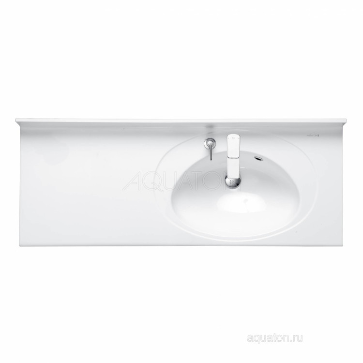 Раковина Aquaton Отель 3/120 правая белая с навесами 1A70103NOT01R