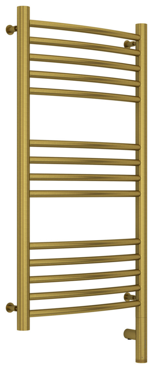 Полотенцесушитель электрический Сунержа Богема 3.0 выгнутая 800х400 МЭМ правый Состаренная латунь