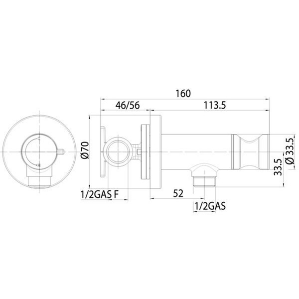 Гигиенический душ Bossini Paloma Flat E37011B.030