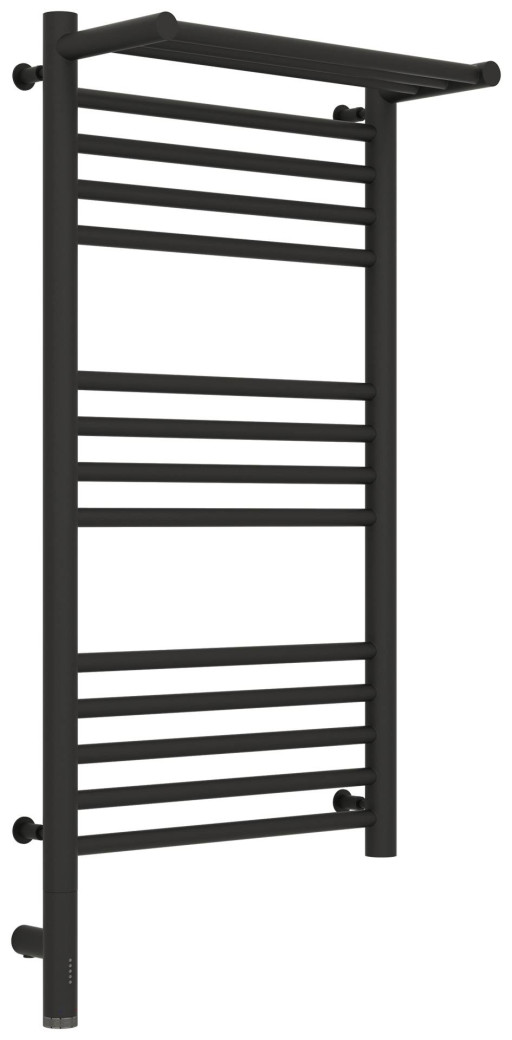 Полотенцесушитель электрический Сунержа Богема с полкой 3.0 800х400 / МЭМ левый Тёмный титан муар