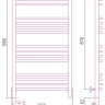 Полотенцесушитель электрический Сунержа Богема 2.0 выгнутая 1000х500 МЭМ левый Сатин