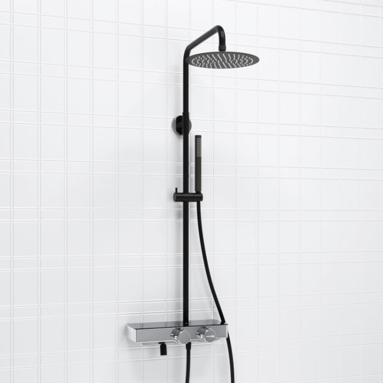 WasserKRAFT A114.258.217.CB Thermo Душевой комплект с термостатическим смесителем