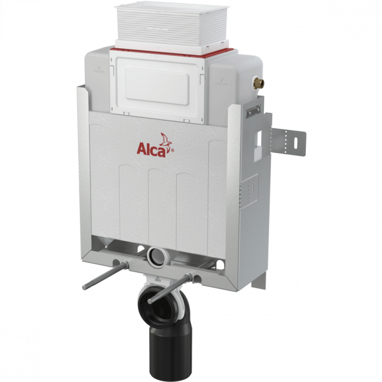 Скрытая система инсталляции для замуровывания в стену, управление сверху или спереди Alcadrain AM119/850 Renovmodul