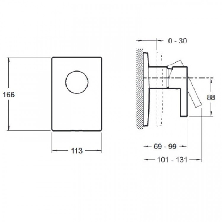 Смеситель для душа Jacob Delafon Stillness E98711-CP