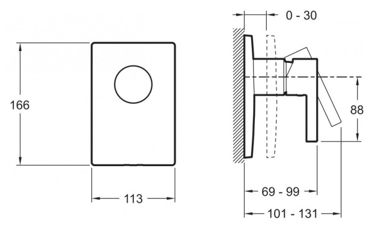 Смеситель для душа Jacob Delafon Stillness E98711-CP