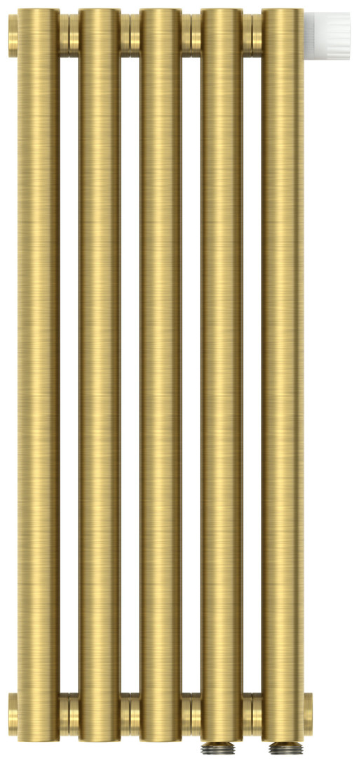 Отопительный радиатор Сунержа Эстет-0 EU50 правый 500х225 5 секций Состаренная латунь