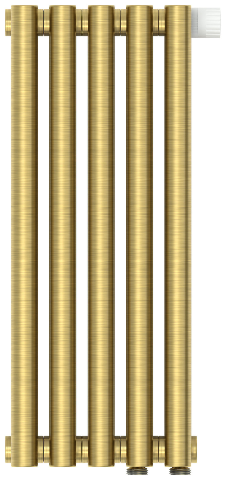 Отопительный радиатор Сунержа Эстет-0 EU50 правый 500х225 5 секций Состаренная латунь