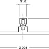 Круглый верхний душ, диаметр 203 мм Jacob Delafon EO E14536-CP