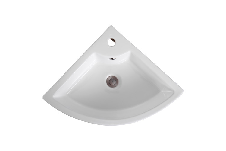 Раковина подвесная угловая Aquatek AQ5166A-00 325*325*130 мм, универсальная установка