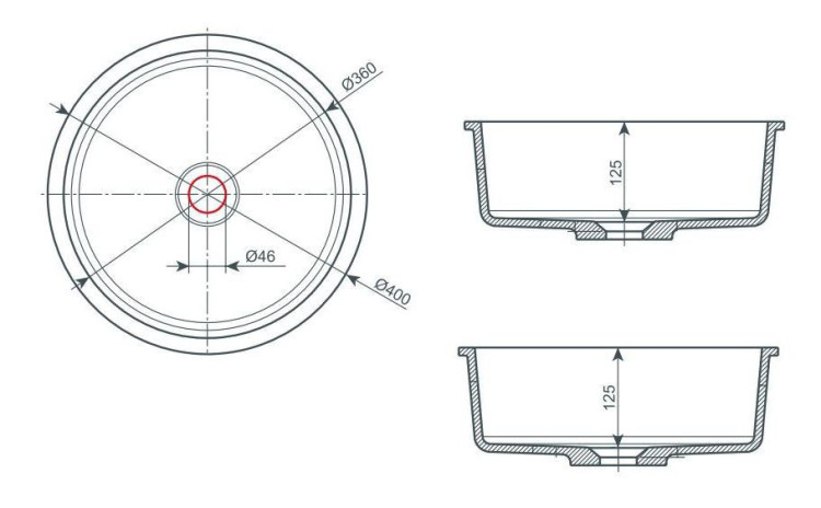 Раковина Kolpa San Oriana Un 40