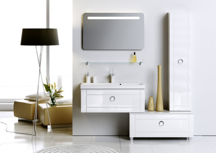 Тумба под раковину Aqwella Инфинити 100 подвесная