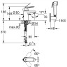 Смеситель для раковины Grohe Eurosmart Cosmopolitan 23125000