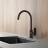 Смеситель для кухни Aquatek, матовый черный AQ1282MB ОБЕРОН