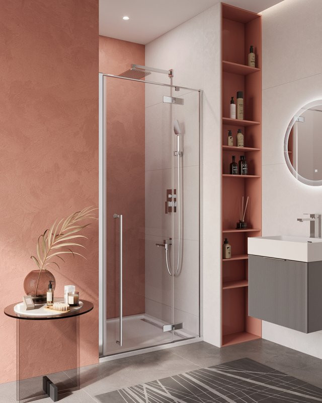 Душевая дверь LINER-B-12 Cezares LINER-B-12-100-C-Cr-L