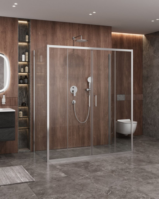 Душевой уголок MOLVENO-AH-2/2 Cezares MOLVENO-AH-2/2-170/100-C-Cr-IV