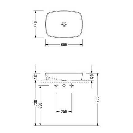 Раковина-чаша Serel 60 1633