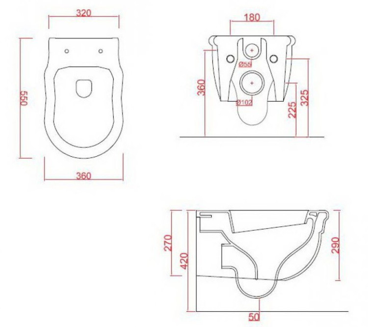 Унитаз Artceram Hermitage HEV010 01 00