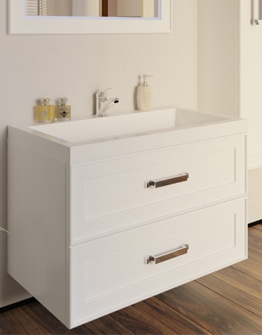 Тумба с раковиной Valente Parma 800 подвесная