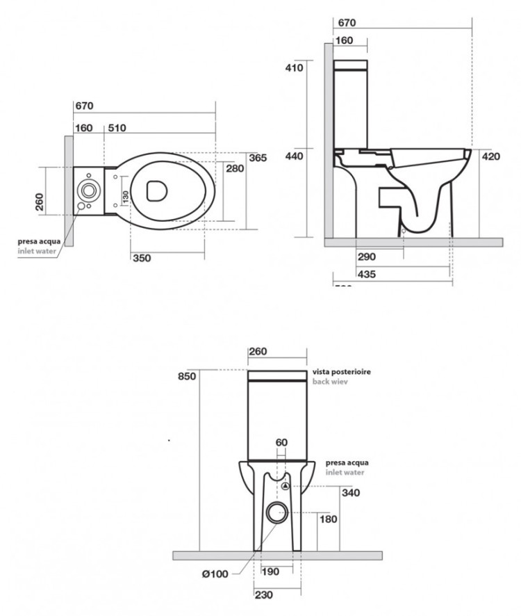 Унитаз Kerasan Bit 441701bi
