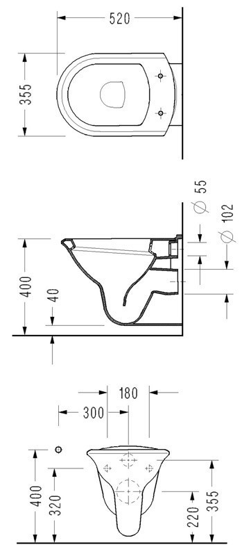 Унитаз Serel Orkide 6810 подвесной