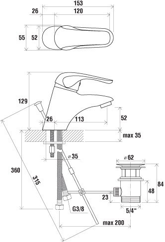 Смеситель Ravak RS 012.00