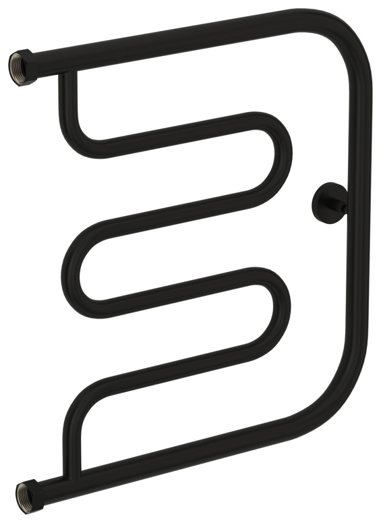 Полотенцесушитель водяной Сунержа Лира+ 500х500 Матовый чёрный