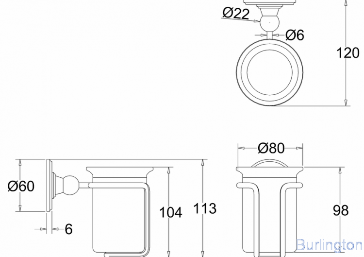 Подвесной стакан [A2 GOL]