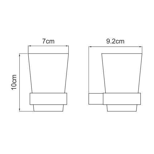 WasserKRAFT Sauer K-7928 Подстаканник одинарный