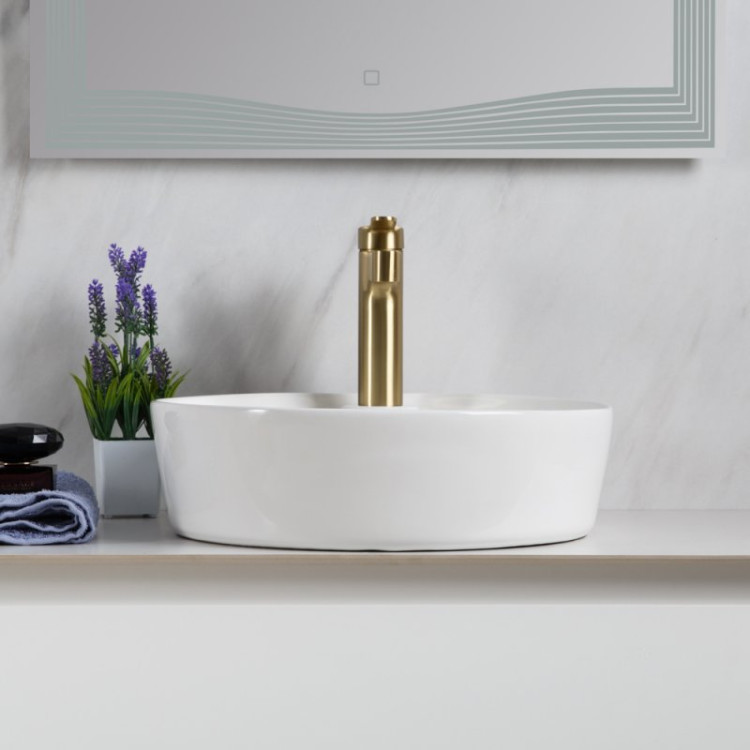 Раковина накладная керамическая круглая BelBagno BB1306