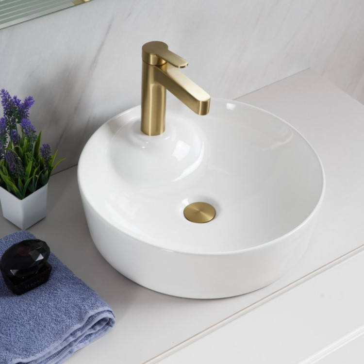 Раковина накладная керамическая круглая BelBagno BB1306