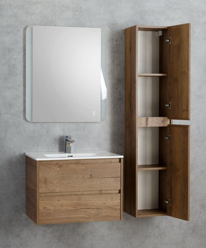 База под раковину подвесная с двумя выкатными ящиками BelBagno KRAFT-600-2C-SO-BO
