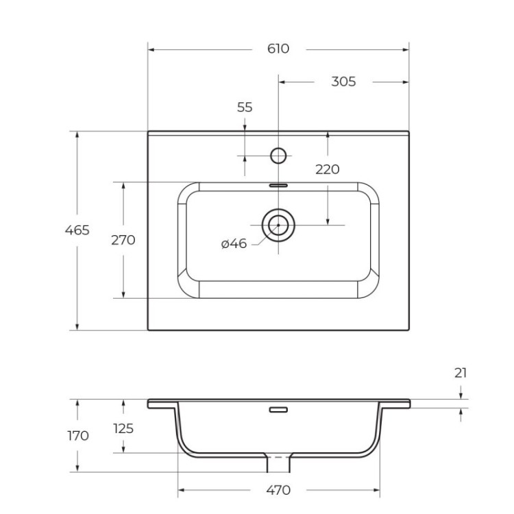 База под раковину подвесная с двумя выкатными ящиками BelBagno KRAFT-600-2C-SO-BO