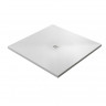 Поддон из акрона серия BASE фактура SLATE Cezares PLATO_BASE_NINETY_SLATE_CUAD_BLANCO_90x90