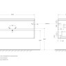 База под раковину подвесная с двумя выкатными ящиками BelBagno KRAFT-1200-2C-SO-RT