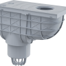 Ливнеотвод 300×155/110 мм, сток – прямой, серый Alcadrain AGV1S