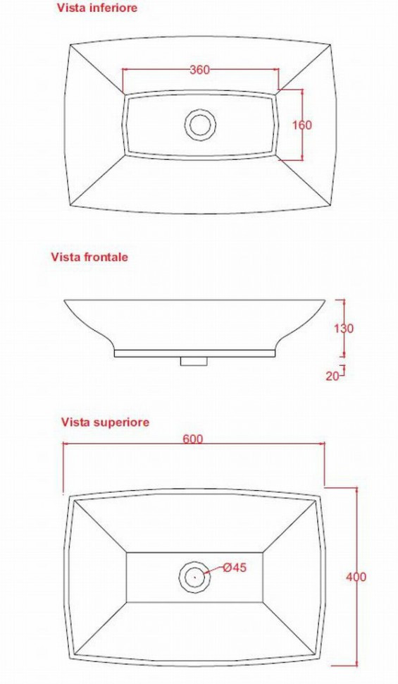 Раковина Artceram Jazz JZL002 01 00
