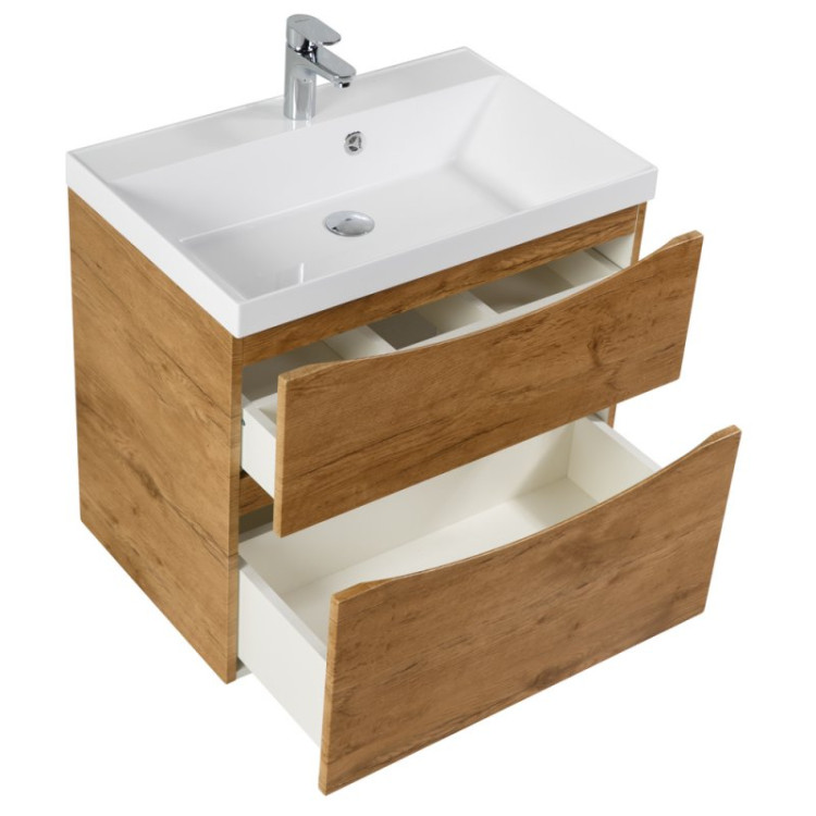 База под раковину подвесная с двумя выкатными ящиками 700x450x600 BelBagno MARINO-H60-700-2C-SO-BL-P